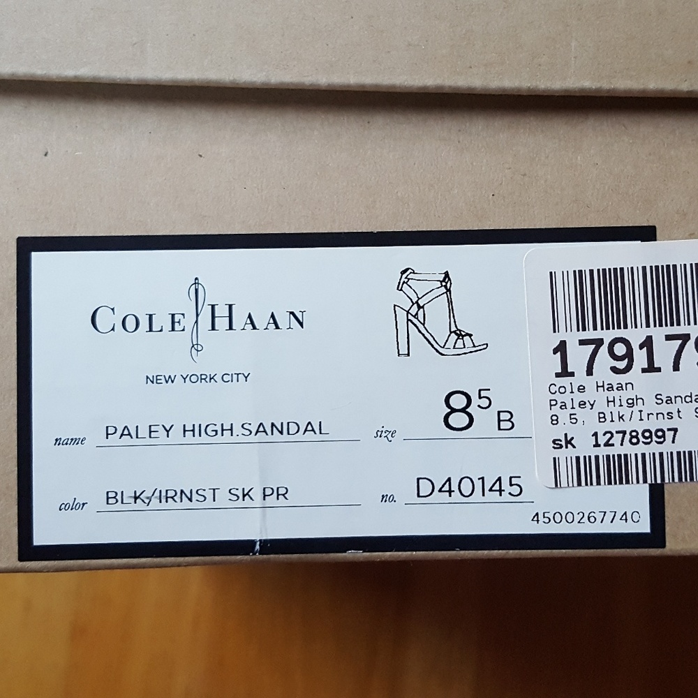 NEW Cole Haan Paley Platform Snakeskin Sandal Sz 8 - Picture 8 of 8
